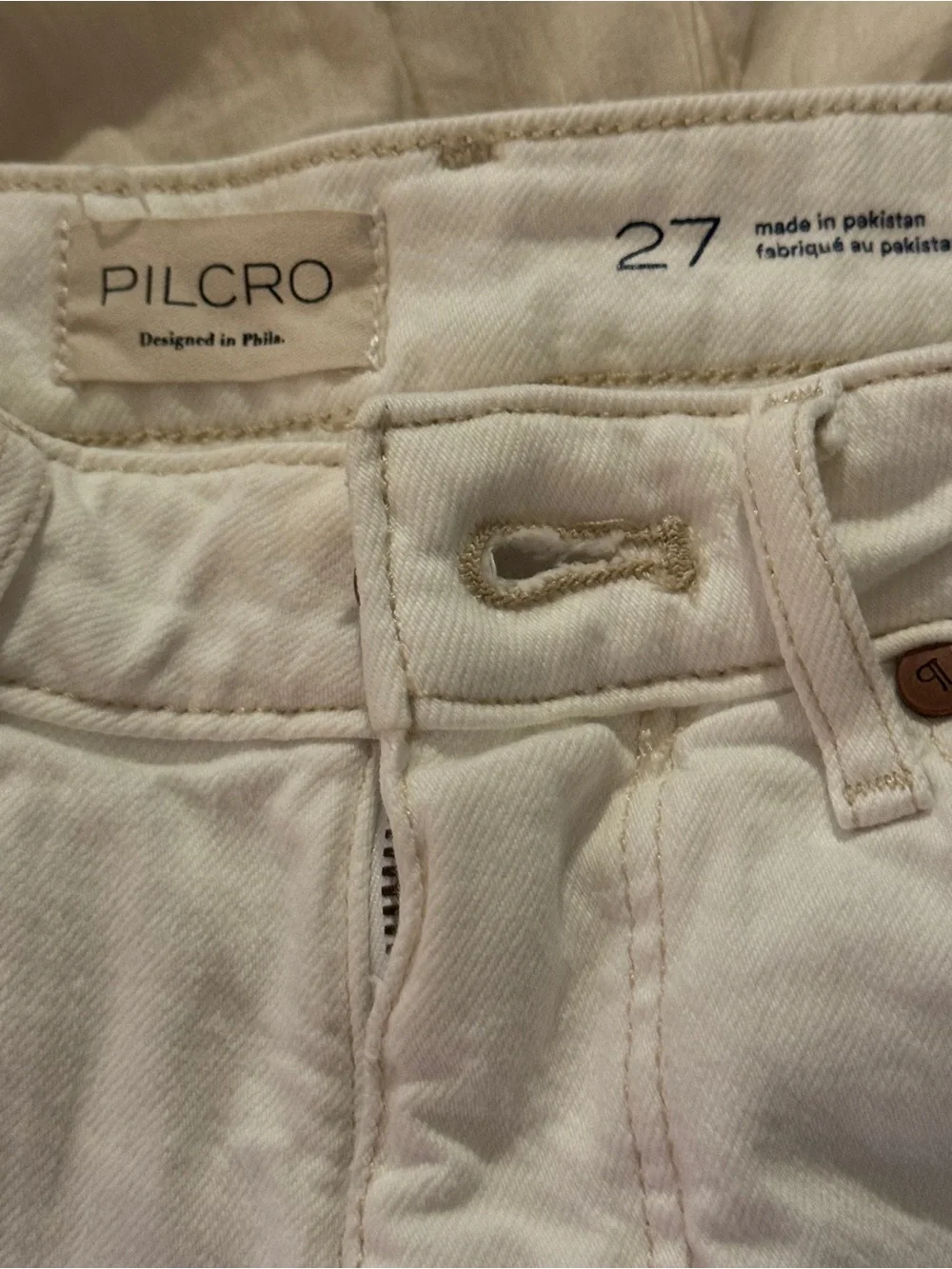 Pilcro Ivory Bermuda Shorts